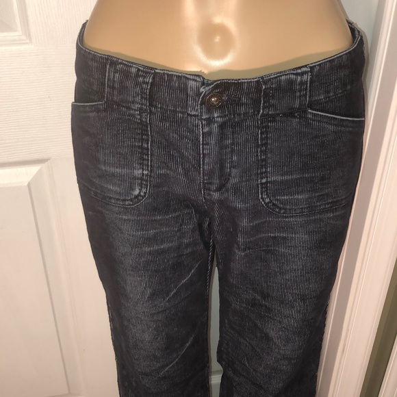 Express Corduroy Pants Black 3/4 - Picture 2 of 7